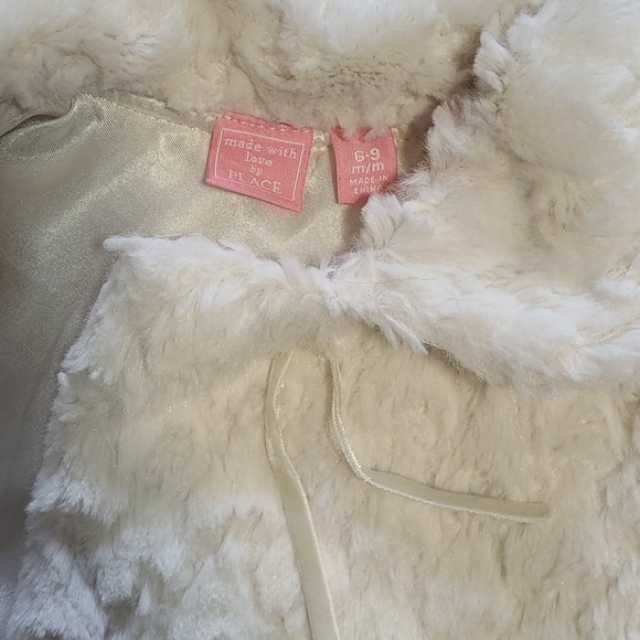 Baby Girls Faux Fur Jacket - Picture 2 of 3